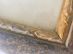 Engraving in color, Architectural place, with characters, italy 19th