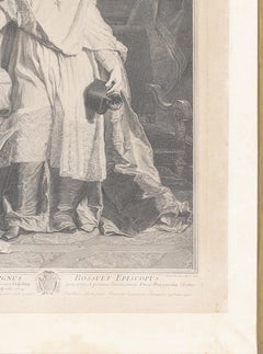 Incisione - Jaques Bénigne Bossuet - Pierre Imber Drevet 1723