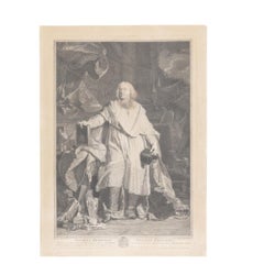 Incisione - Jaques Bénigne Bossuet - Pierre Imber Drevet 1723