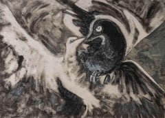 Gravur, Lithographie, E.A., von Evelyne Luez, 20. Jahrhundert.