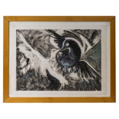 Engraving, Lithography, E.A., by Evelyne Luez, 20th Century.