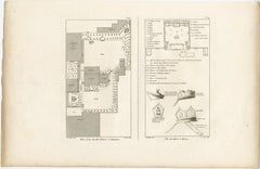 Engraving of a Chinese Garden in Canton and the Festival of Death in Macao, 1808