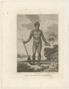 Engraving of A Savage of the Admiralty Isles in the Bismarck Archipelago, 1801