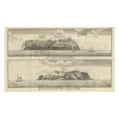 Kupferstich von Alejandro Selkirk Island, Juan Fernández-Archipel, Chile, 1749