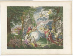 Engraving of Allegorical Celebrations of the British Victories in America, 1880