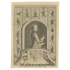 Gravur von Anthony Madox: 1753 Master Contortionist