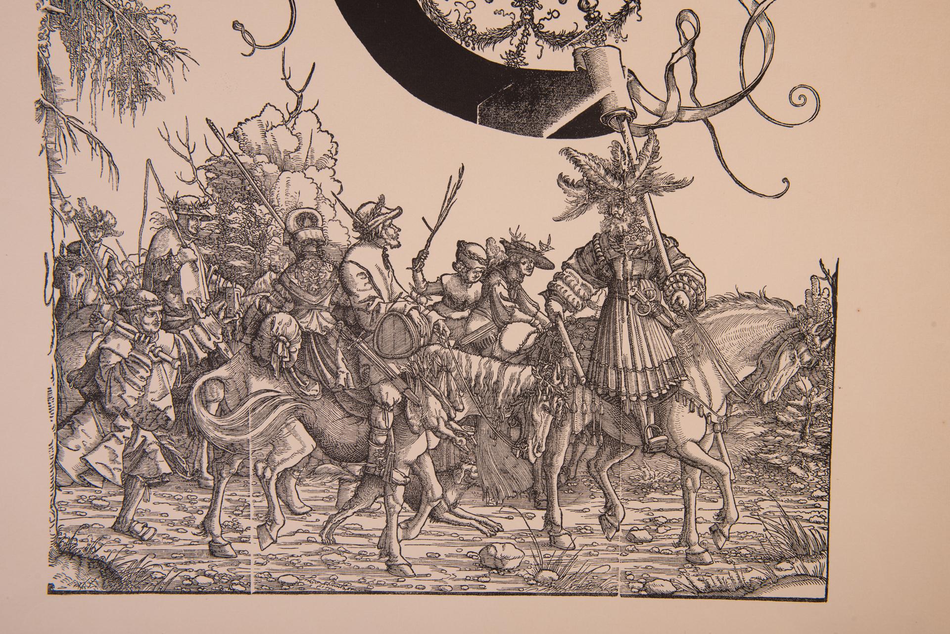 ST/728 /3 -  Engraving of Maximilian I° - Procession (noy better specified) - from the original engravings of the 16th and 17th centuries by Albrecht Altdorfer - Germany  (Landshut 1480- Regensburg 1538).
At an international auction these engravings