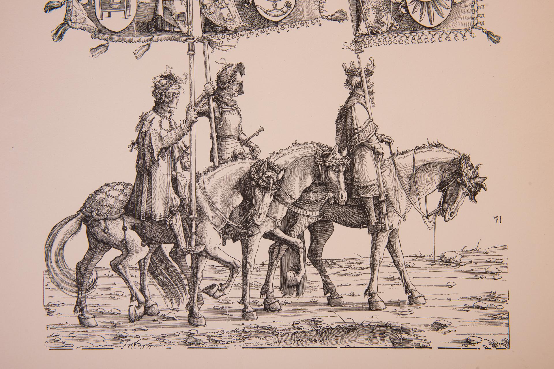 ST/728-2.  Kupferstich von Maximilian I., römischer Kaiser, nach den Originalstichen 