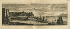 Engraving of Sattalia (Antalya, Turkey) an Important City of the Ottoman Empire