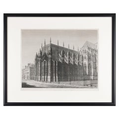 Engraving of the Abbey Church of Westminster by John Coney, 1820
