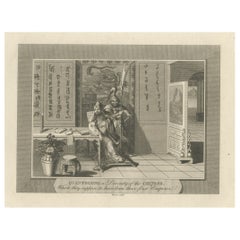 Gravure de la divinité Quante-Cong ou Shangdi, premier souverain de Chine, 1808