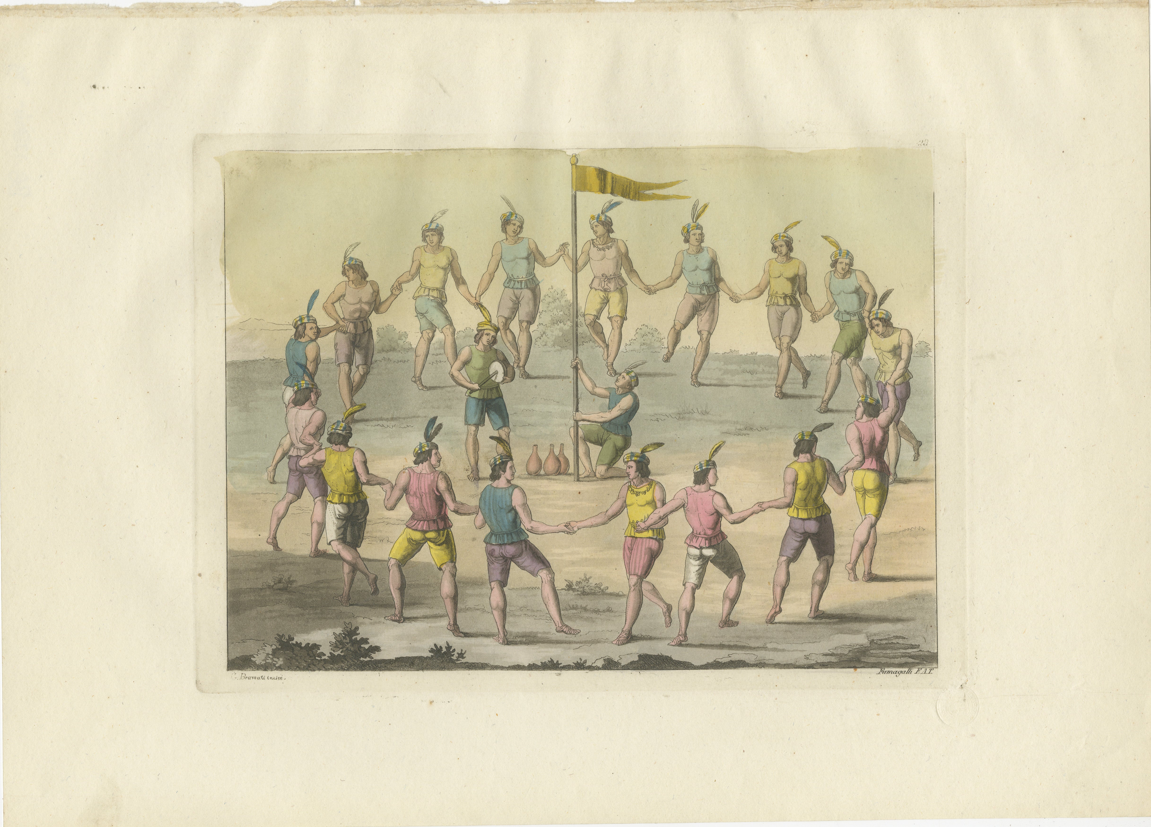 Antique print titled 