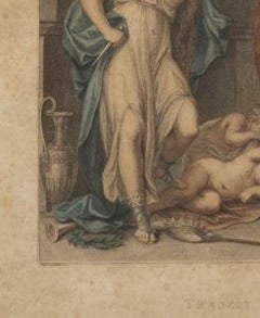 Engraving - 'Tragedy' - Francesco Bartolozzi