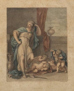 Engraving - 'Tragedy' - Francesco Bartolozzi