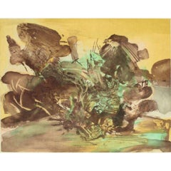 Zao Wou-Ki, Incisione astratta con acquatinta, 1974