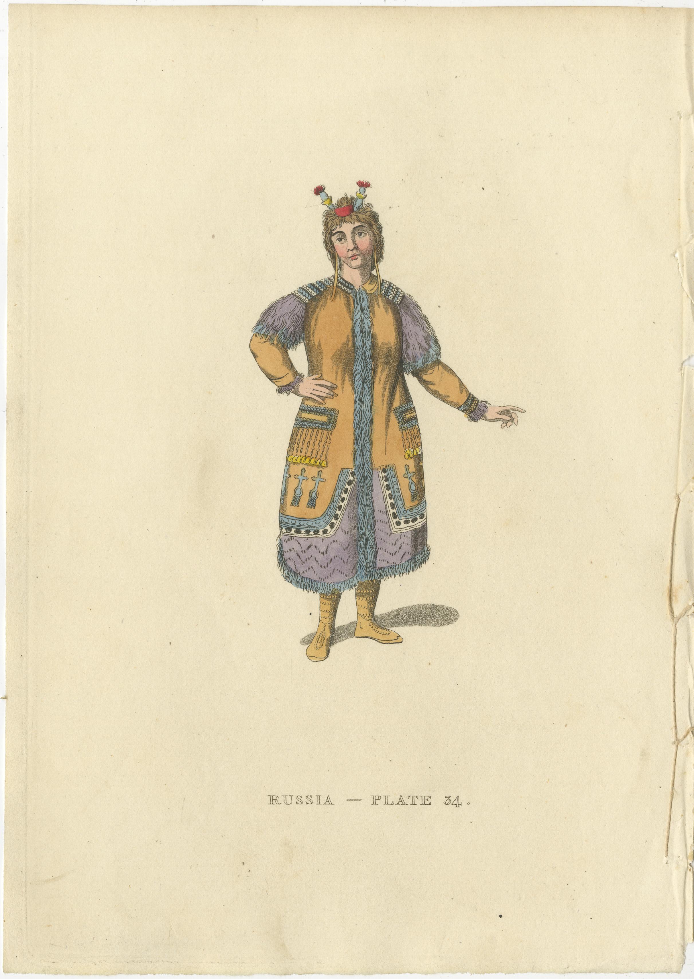 Engraved Engravings Depicting the Dress and Manners of the Yakouti Tribes in Russia, 1814 For Sale