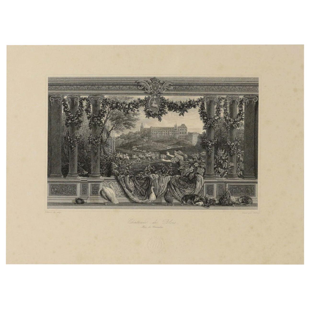 Engravings Representing Le Chateau De Blois Engraved Par Skelton