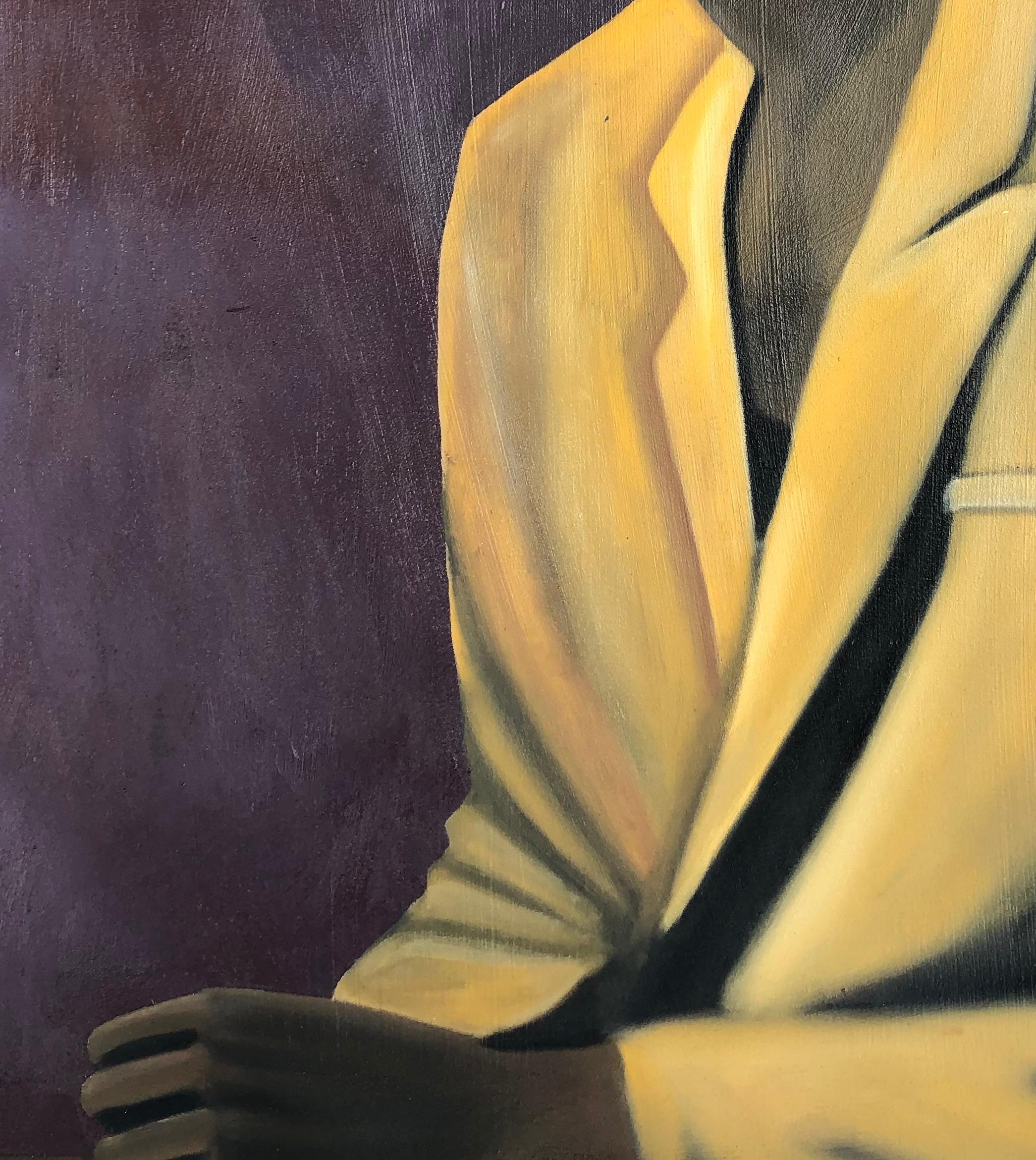 Now You See One - Figurative Painting Nero di Eniafe Gbenga