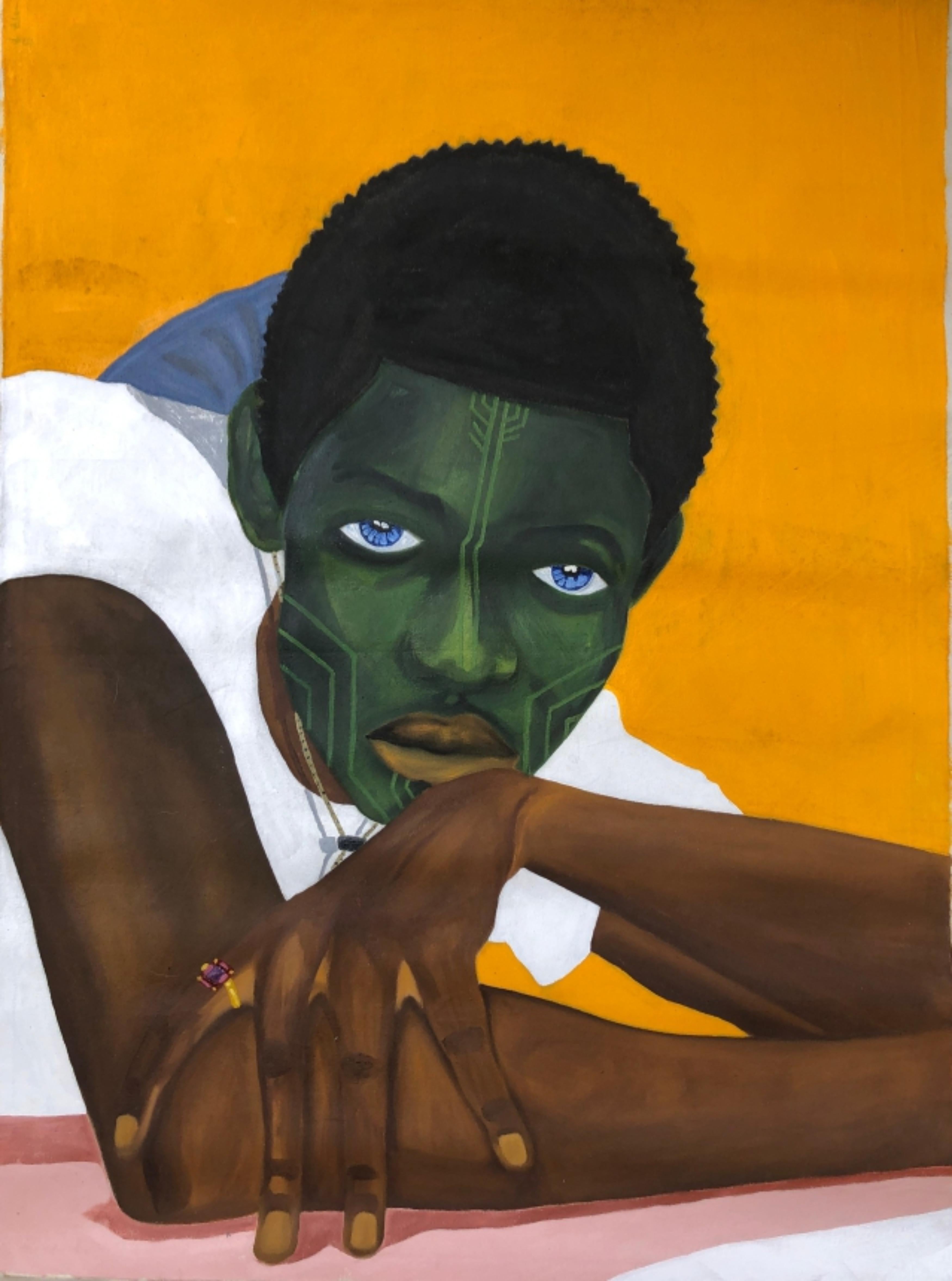 Eniafe Gbenga Figurative Painting - The King's Ring