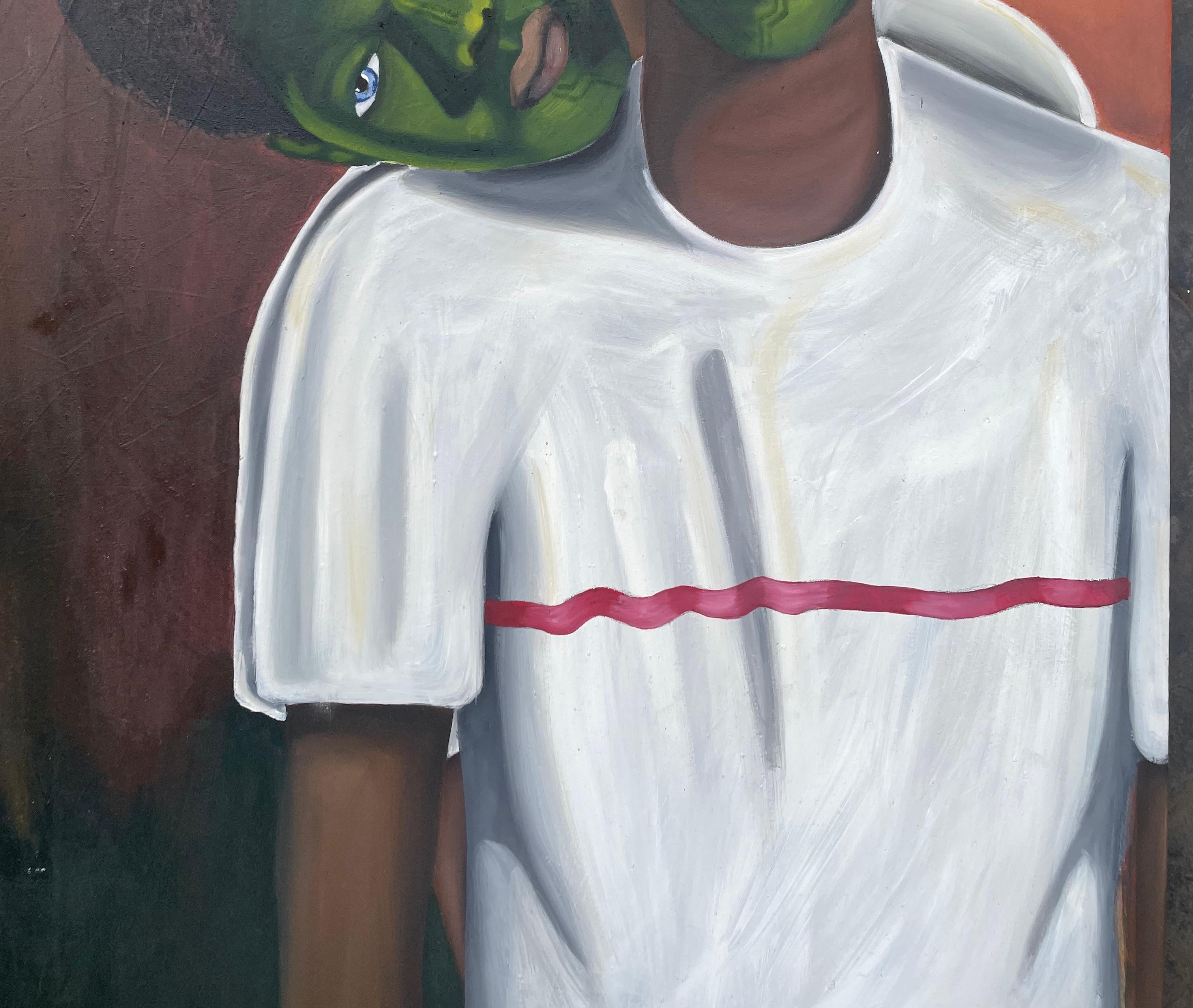 Thy Brother's Keeper (Expressionismus), Painting, von Eniafe Gbenga