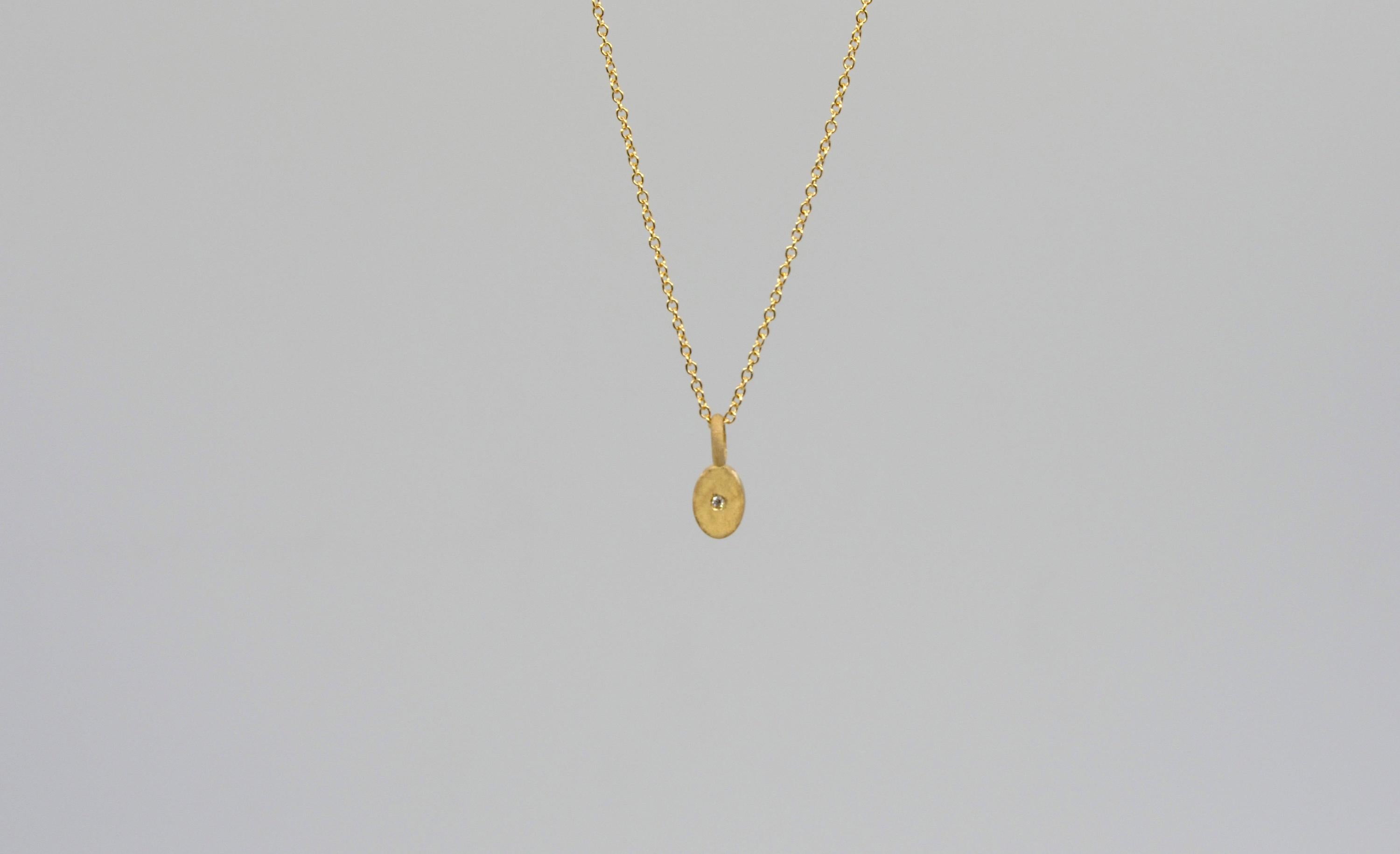 Women's 'Enigma III' 18K Gold Pendant For Sale