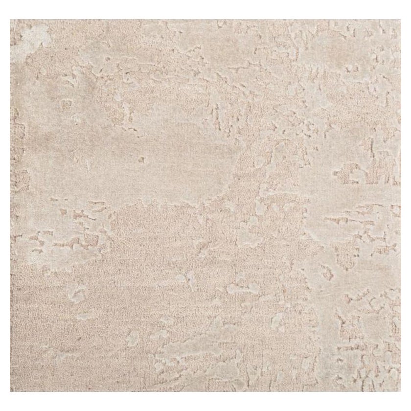 Enigma di Errante Avorio e Lino 170xx240 cm Tappeto annodato a mano in vendita