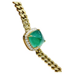 【Énigma】AIGS Zertifizierte Smaragdkrone 4,7ct Zuckerhut Smaragd Diamant 18K Gold