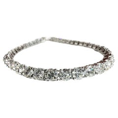 Bracciale tennis con diamanti da 10,19 carati (I/VS1, 40 pietre) certificato CGL.