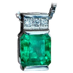 【Énigma】Emeralda — 1.02ct Colombian Emerald Necklace