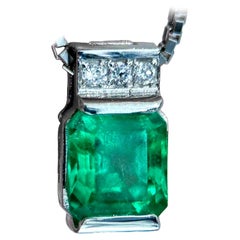 【Énigma】Emeralda — 1.02ct Colombian Emerald Necklace