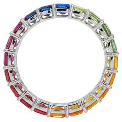 【Énigma】Eternelle Lumière - Voller Kreis Farbe Saphir Ring