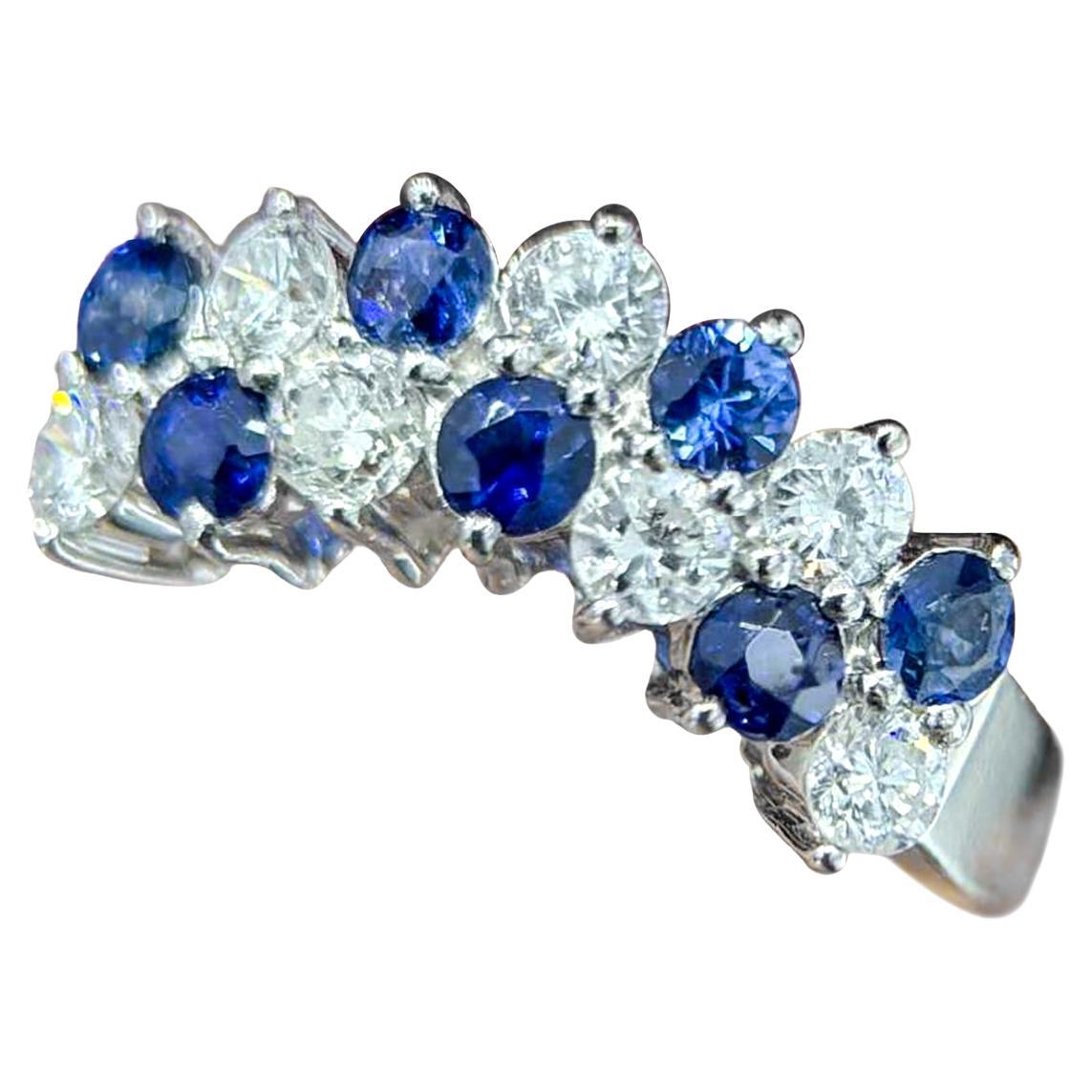 【Énigma】Royal Azure Diamond Symphony Ring