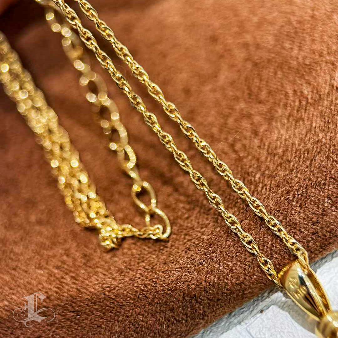 【Énigma】TASAKI 18K Gold Diamond South Sea Golden Pearl Cage Pendant Necklace For Sale 2