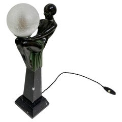 „Enigme“ Tischlampe/Skulptur von Max Le Verrier, signiert „Le Verrier“