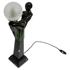 Lampe de table/sculpture "Enigme" de Max Le Verrier signée "Le Verrier"