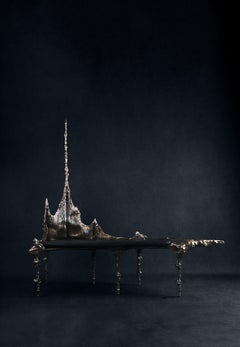 Enjoy The Silence Bench in Cast Bronze by William Guillon