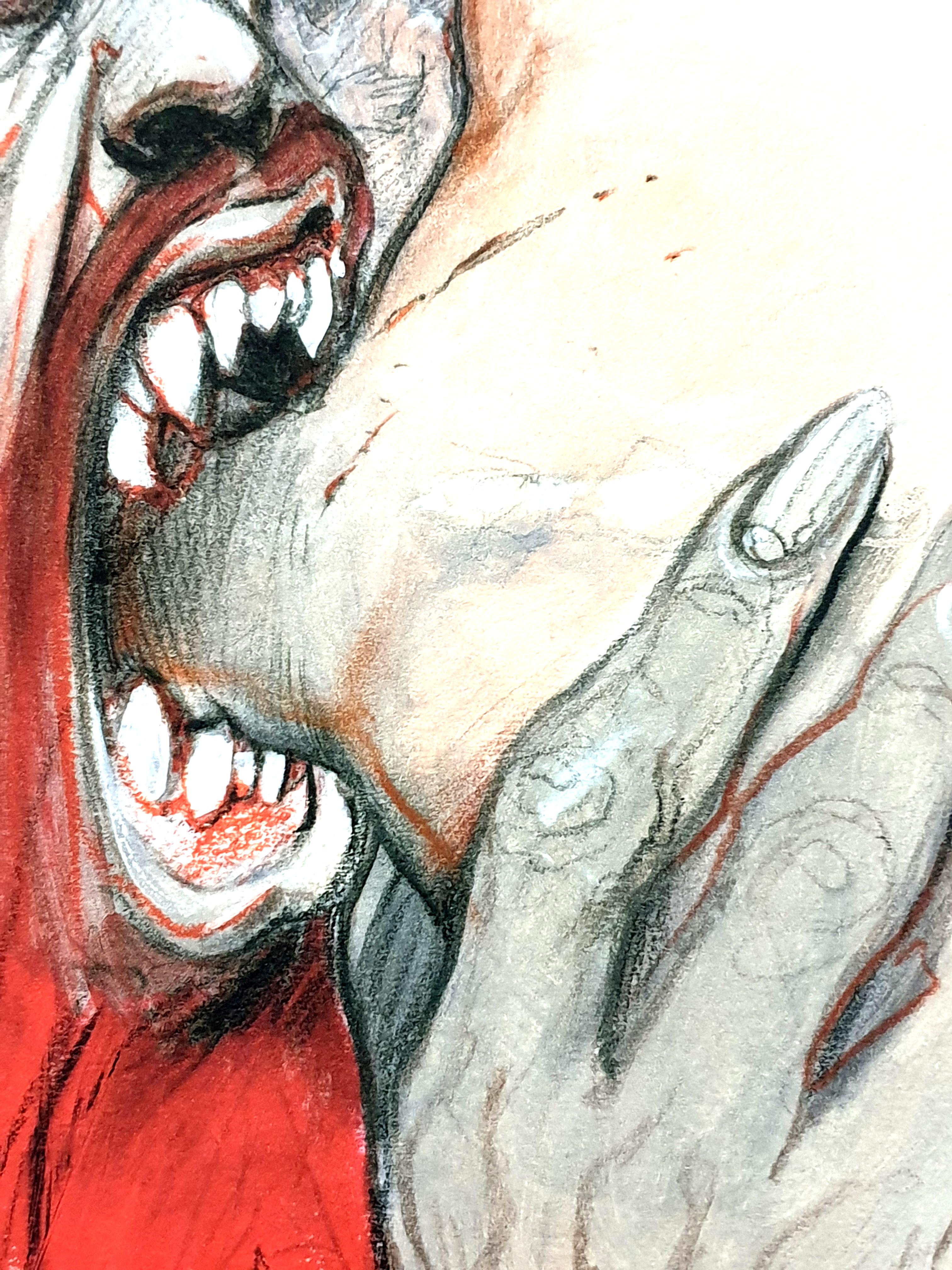 Enki Bilal - Cíclope comiendo - Litografía original en venta 1