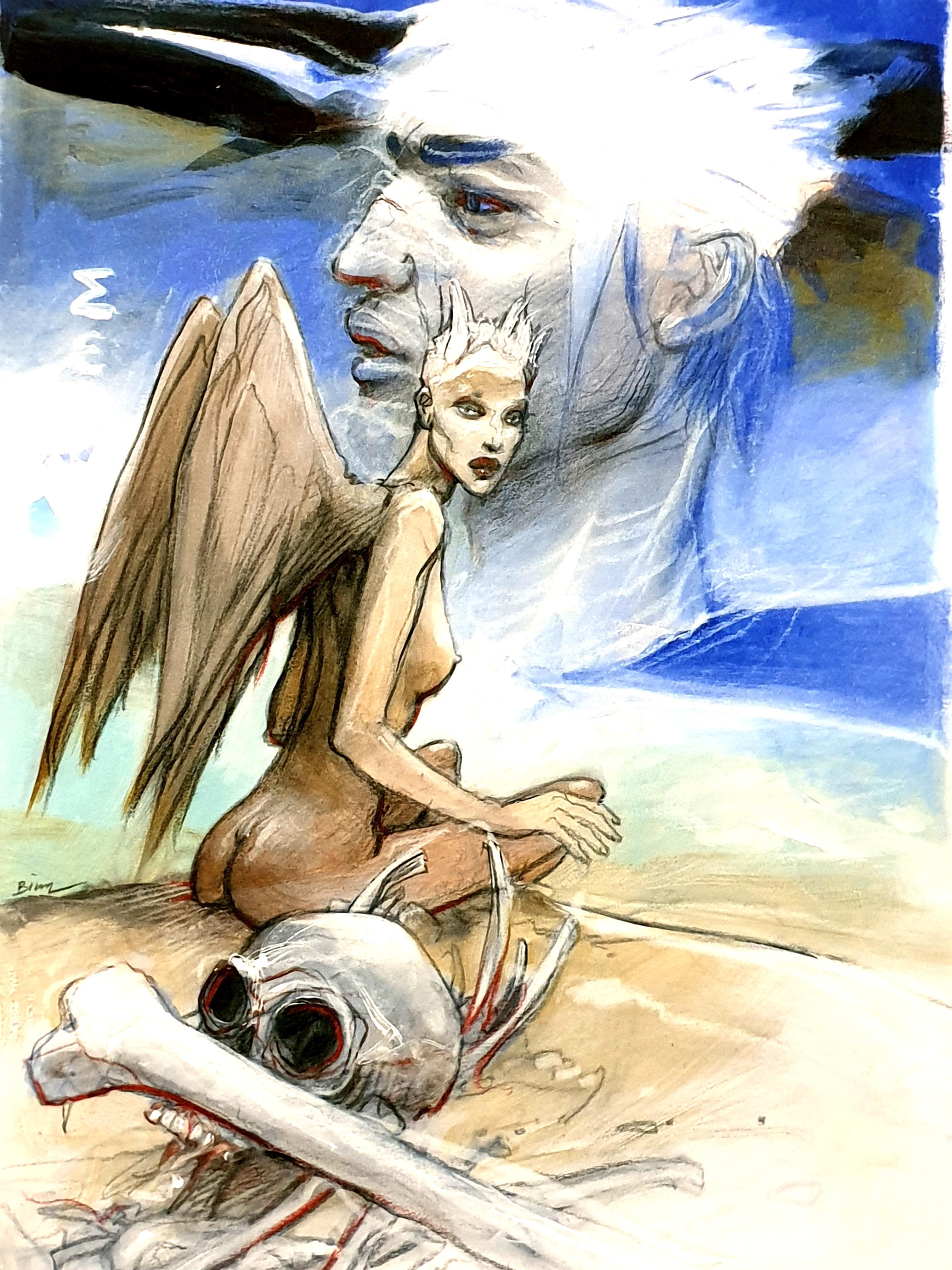 Enki Bilal - Sirene - Litografia originale
