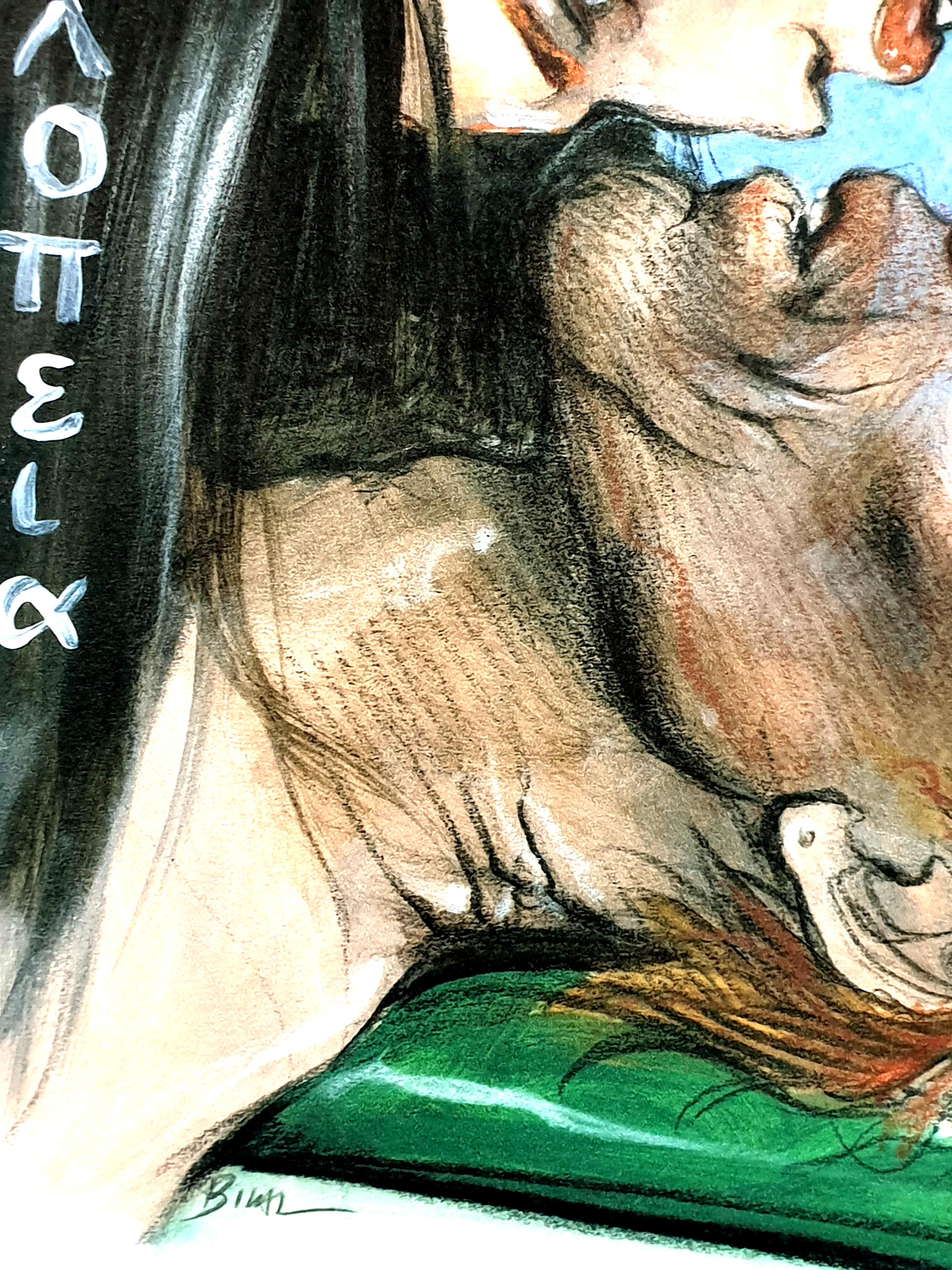 Enki Bilal - El beso - Litografía original en venta 3