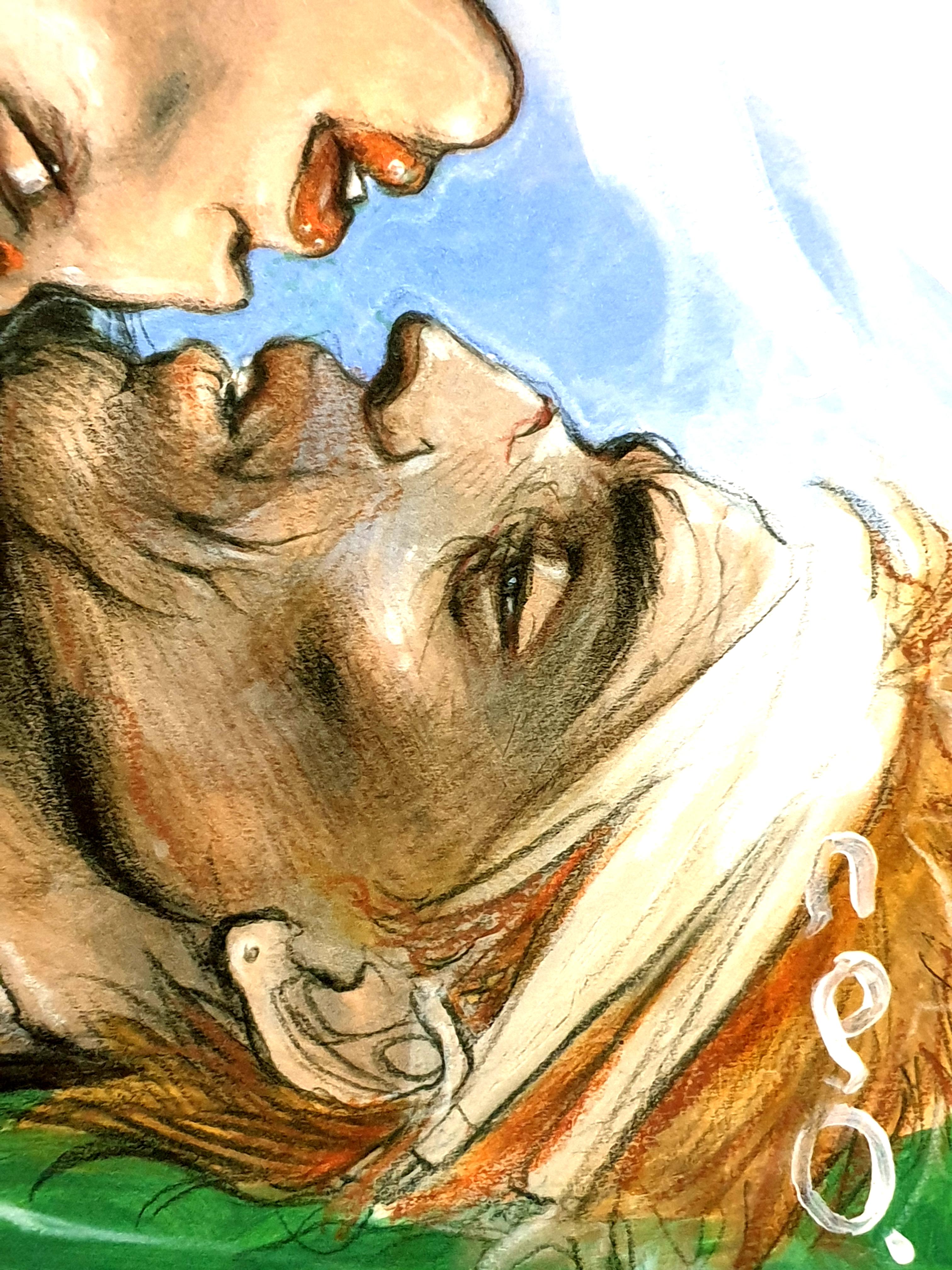 Enki Bilal - The Kiss - Original Lithograph For Sale 3