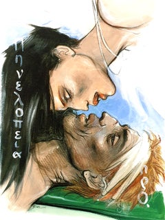 Enki Bilal - The Kiss - Original Lithograph