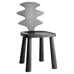 Sedia Enki in Oak ebanizzato di Mythology