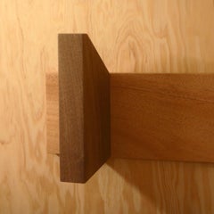 Enki Mahogany And Walnut Coat Or Towel Wall Rack