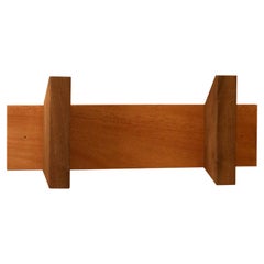 Perchero o Toallero de Pared Enki de Caoba y Nogal