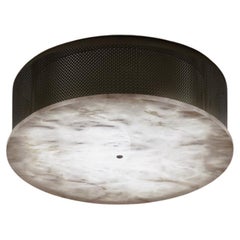 Enkō Brushed Black Metal Ceiling Light by Alabastro Italiano