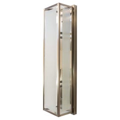 Lampada da incasso/da parete Josef Hoffmann in ottone ingrandito e vetro smerigliato, riedizione