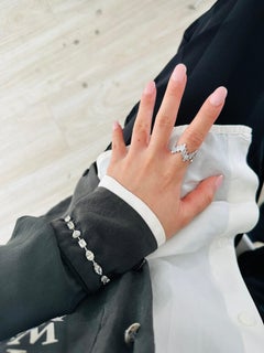 Bague Équilibrium tout diamant baguette - Tout autour de diamants