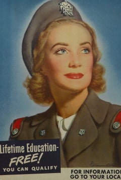 "Enlist in a Proud Profession. Join the U.S. Cadet Nurse Corps." Vintage Poster