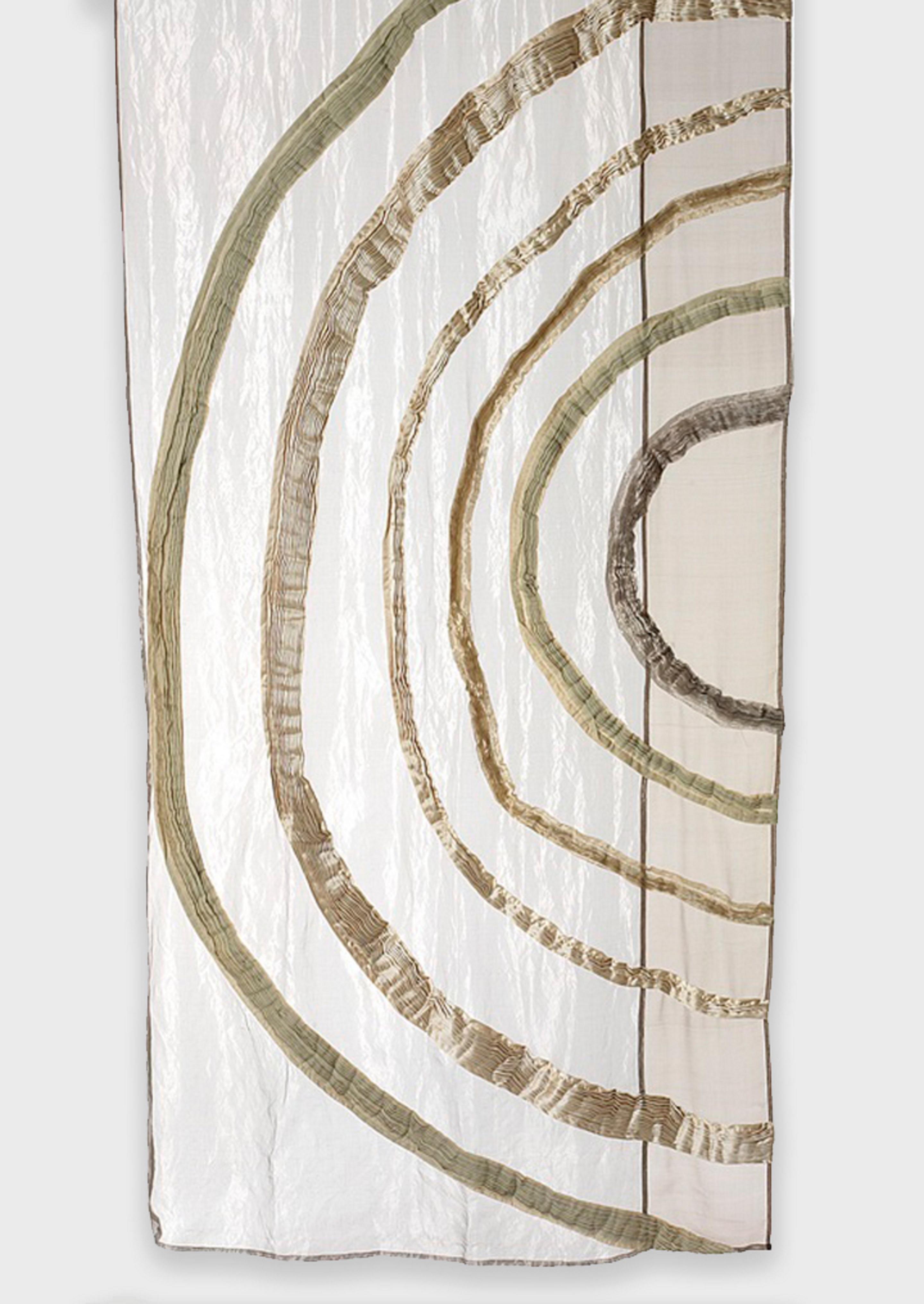 This panel is designed using the hand-pleated technique. Earthy and harmonious colors bring a serene presence to space. Pleats are arranged into symmetrical patterns.

This artwork is available in single panel or set of 2 - pricing on listing