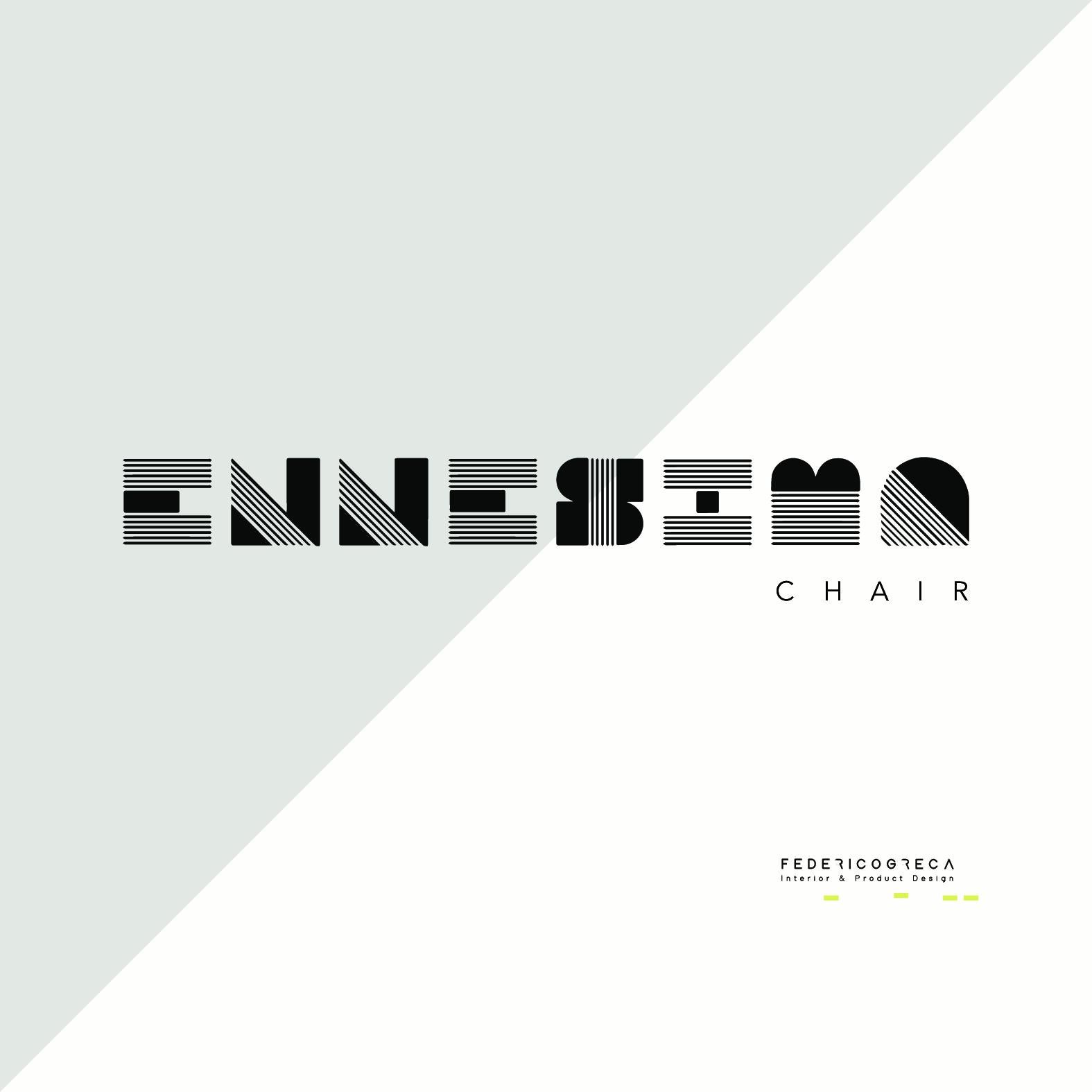 Ennesima, contemporary chair by Studio Greca, Black Aluminium, Zigzag Fabric For Sale 4